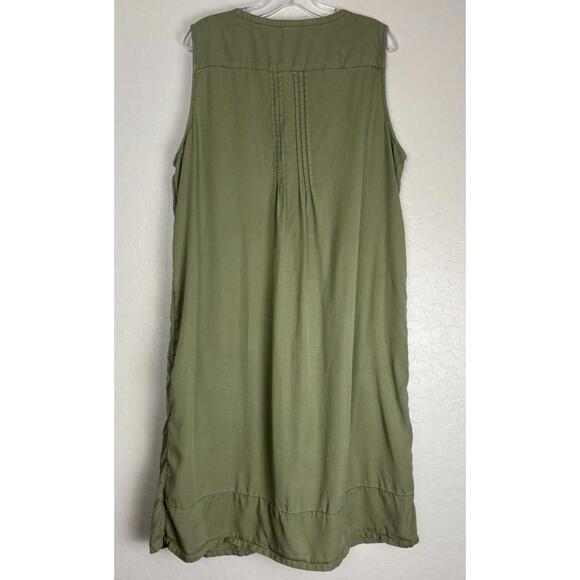 Coldwater Creek Olive Green Sleeveless Dress - Picture 3 of 6